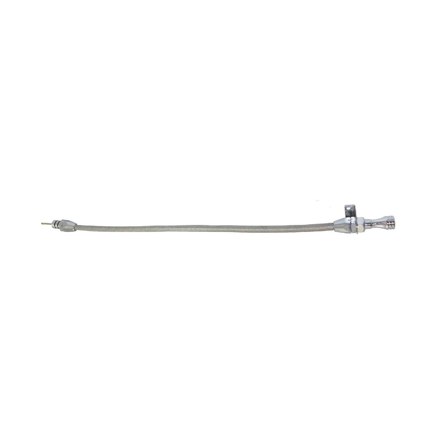 Top Street Performance GM Powerglide Flexible Braided Stainless Steel Transmission Dipstick - Chrome