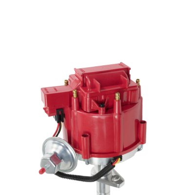 TSP_Chevy_Early_L6_HEI_Distributor_Red_Top_Angle_JM6516