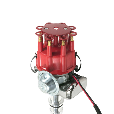TSP_Ford_Small_Block_Ready_to_Run_Distributor_Red_Top_Angle_JM6702