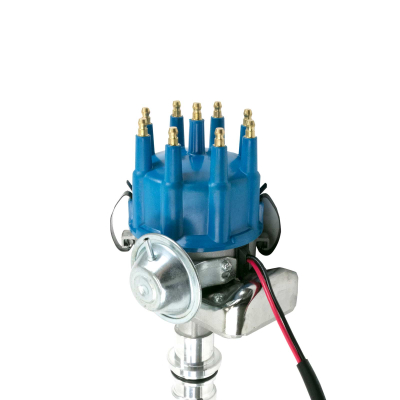 TSP_Ford_Small_Block_Ready_to_Run_Distributor_Blue_Top_Angle_JM6702