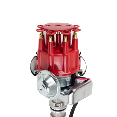TSP_Ford_351W_Ready_to_Run_Distributor_Red_Top_Angle_JM6710