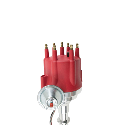 TSP_Pro_Series_Ready_To_Run_Distributor_Late_Chevy_L6_Red_Cap_JM7723