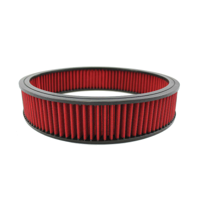 TSP_14x3_Round_Air_Filter_Element_Red_Washable_Synthetic_SP7143