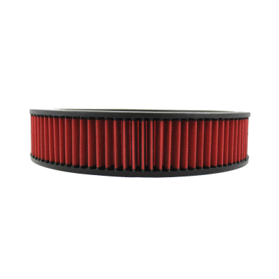 TSP_14x3_Round_Air_Filter_Element_Red_Washable_Synthetic_Straight_SP7143