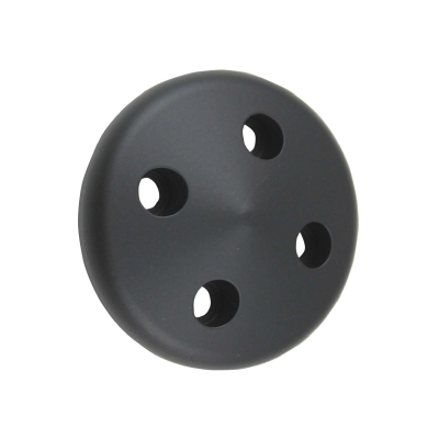 TSP_Chevy_Small_Block_Short_Water_Pump_Nose_Cone_Pulley_Cover_Black_Aluminum_SP8863